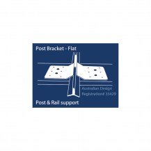 12215 - post bracket flat illustration